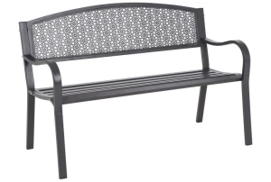 Ławka ogrodowa metalowa Maja Grey