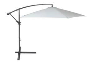 Parasol ogrodowy Malabo 300 cm Grey / Light Grey z podstawą
