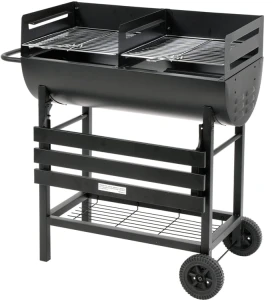 Grill ogrodowy z dwoma rusztami