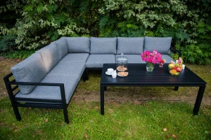 Zestaw mebli z aluminium ALLU GRANDE NERO