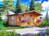 Domek letniskowy drewniany WeekOpen 6x6m