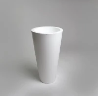 Donica Della 75 cm I biała krystaliczna