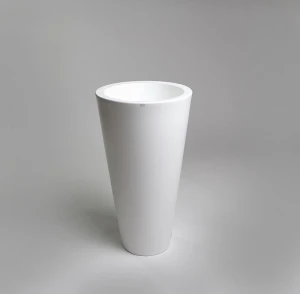 Donica Della 75 cm I biała krystaliczna