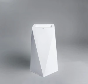 Donica Nevis 75 cm I biała krystaliczna
