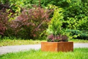 Donica ogrodowa Corten 90x90x45 cm