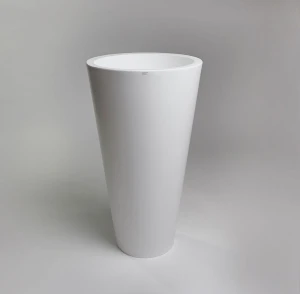 Donica Della 90 cm I biała krystaliczna